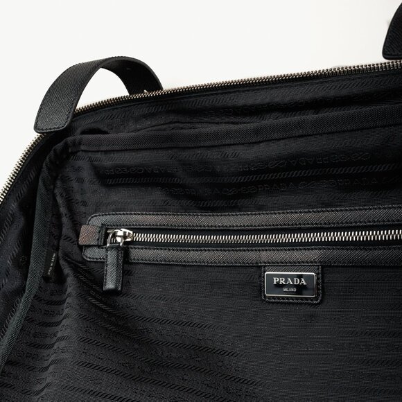 Prada AW/16 Animal Kingdom Nero & Avorio Tessuto Suitcase - Picture 15 of 16